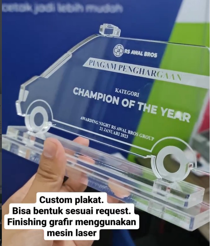 Souvenir & Plakat Akrilik GVI Batam - contoh hasil